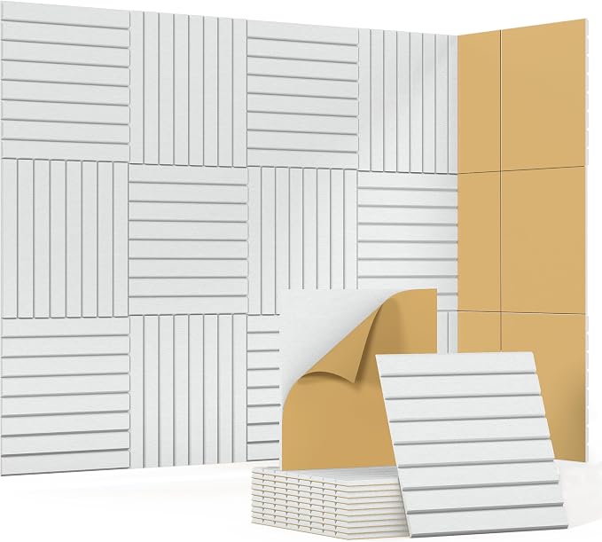 Waister 12 Pack Soundproof Wall Panels, 0.47 inch Thicker High Density Acoustic by Waister