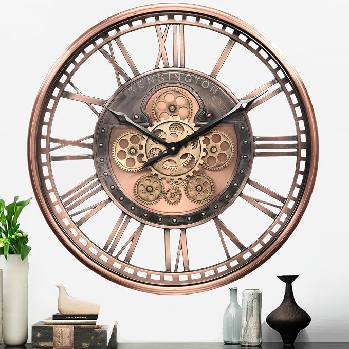 CLXEAST 21 Inch Large Roman Numeral Wall Clock - Image 8