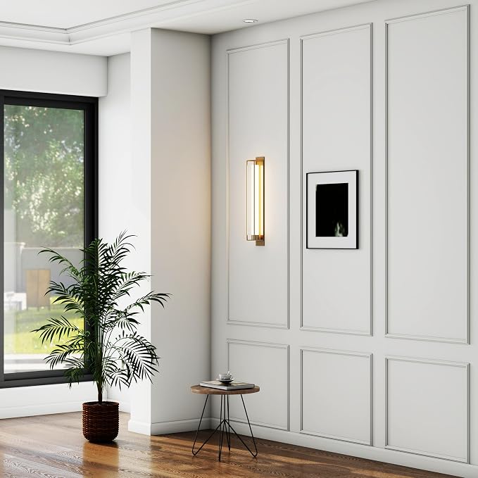 Pangda Peel and Stick Wall Molding Kit, 3D Premade Accent Molding Wainscoting - Image 4