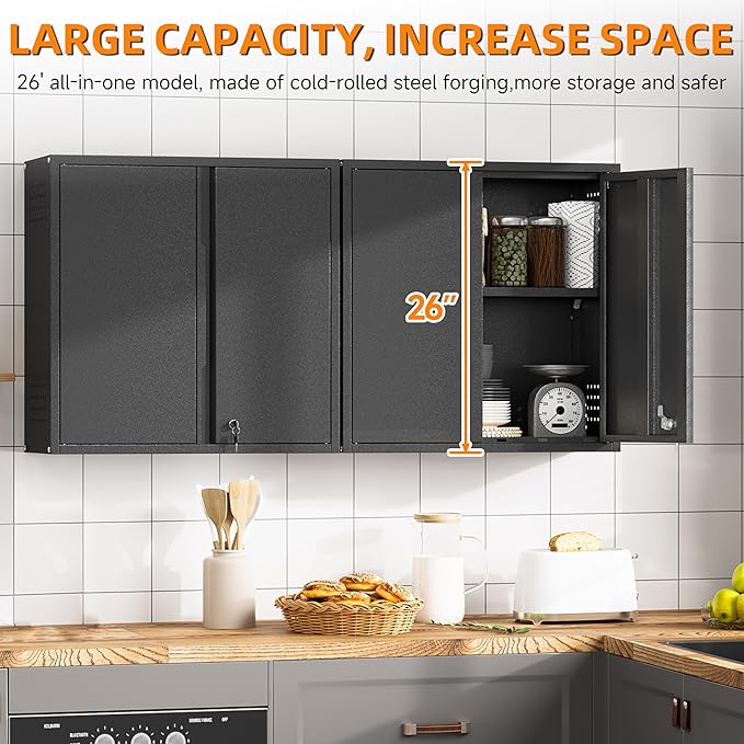 Garage Wall Cabinet, Metal Wall Cabinets - Image 5