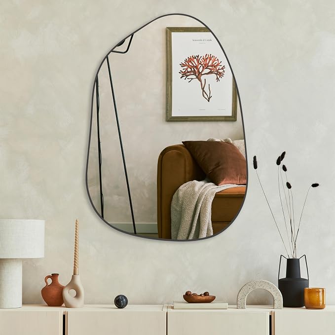 PERFNIQUE Irregular Wall Mirror Asymmetrical Mirror, Decorative Modern Wall - Image 7