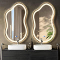 Dorlicecass Irregular Led Bathroom Mirror- Gold 20"x36" Single Piece Vanity by Dorlicecass