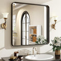 30"x 30" Black Bathroom Mirror by EASLY