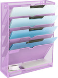 EASEPRES 6 Tier Mesh Hanging Wall File Organizer, Desk Vertical Mail Paper by EASEPRES
