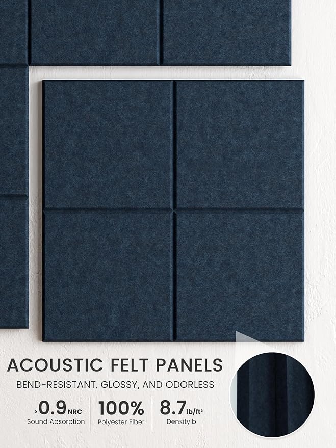 Bumusty Large Felt Bulletin Board, 30 Push Pins, 70 Adhesive Tabs - Image 3