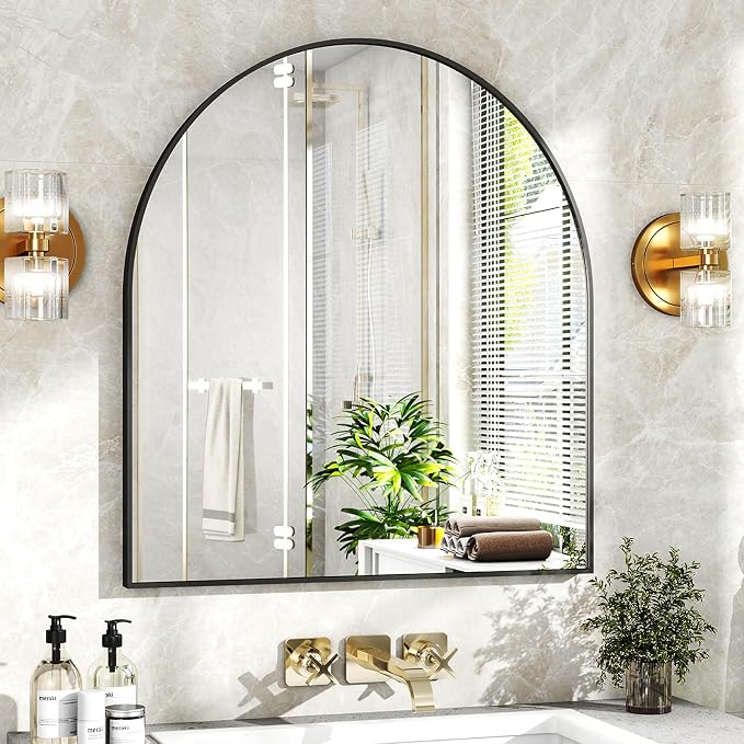 XRAMFY 31"x32" Arched Wall Mirror - Image 3