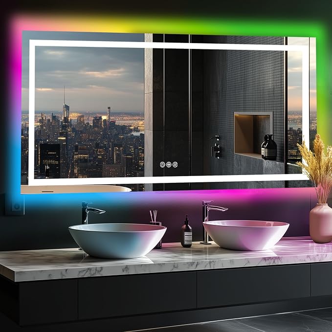 Antok 36"x 72" LED Bathroom Mirror - Image 3