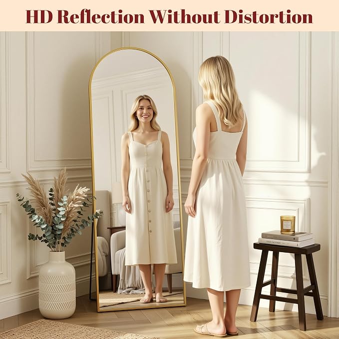 Suidia 78"x38" Arched Full Length Mirror - Image 5