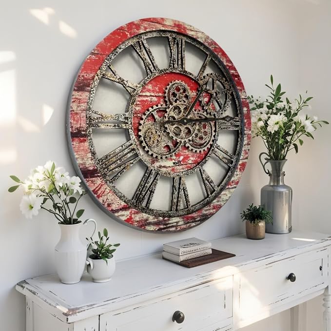 ImprovingLife The Gears Clock The Original Real Moving Gear Wall Clock Vintage - Image 3