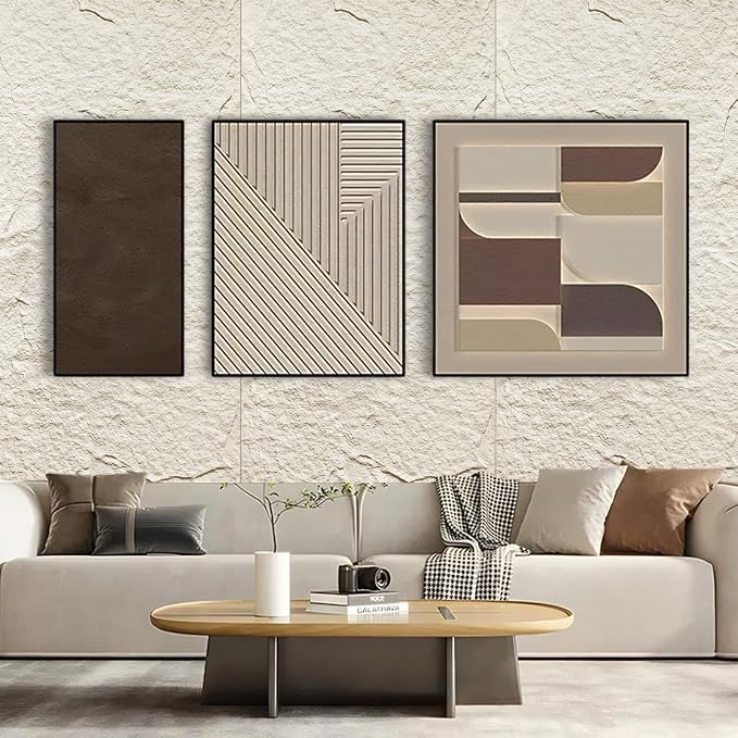 5-Pack 3D Faux Stone Wall Panels, PU Cement-Texture Wainscoting Panels - Image 4