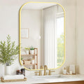 Bathroom Mirror for Wall, HD Reflection Shatterproof Mirror for Living Room by Unknown