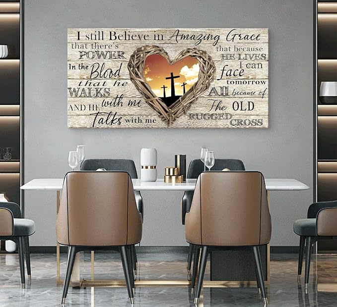 Cao Gen Decor Art A63550 Amazing Grace Wall Art Decor Canvas Print Picture - Image 6