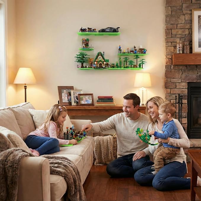 6 Wall Display Shelf for Lego Bricks, 4x5 inch Dual-Sided Floating Shelves - Image 5