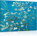 Van Gogh Canvas Wall Art: Almond Blossom Oil Painting Flower Picture by 1KINGO