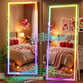 Hasipu 75"x28" LED RGB Bluetooth Full Length Mirror by Whatssuitableisthebest