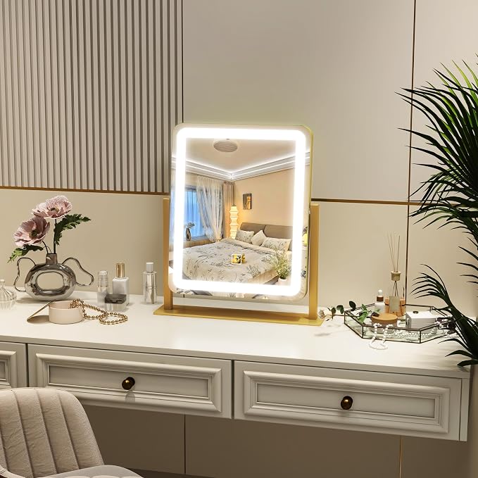ROLOVE Vanity Mirror with Lights, 12.6"×15" LED Makeup Mirror, Lighted Makeup - Image 7