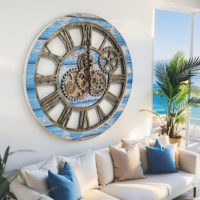 ImprovingLife The Gears Clock The Original Real Moving Gear Wall Clock Vintage - Image 2