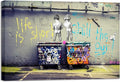 Wieco Art Gallery Wrapped Canvas Prints Life is Short Chill the Duck Out Banksy by WiecoArt