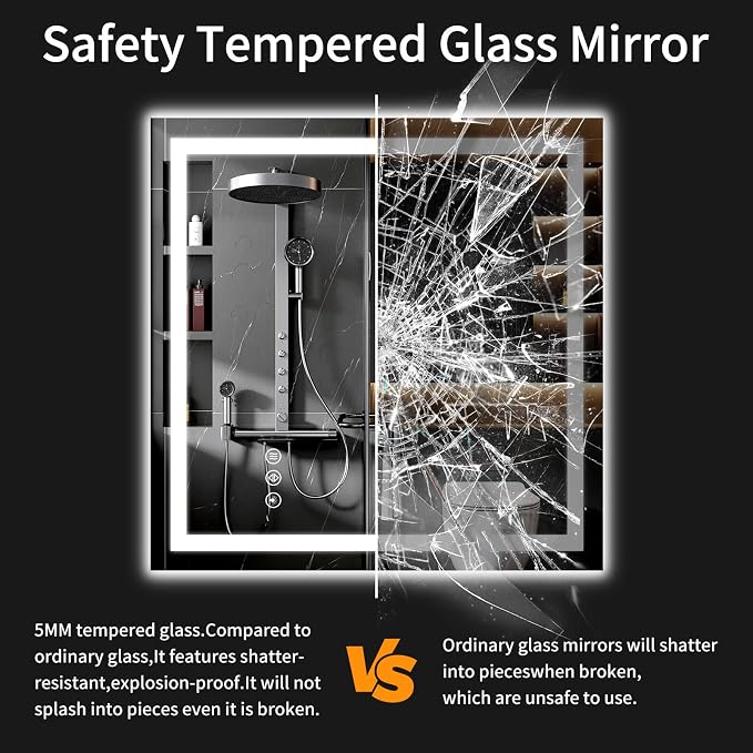 30"x30" LED Bathroom Mirror - Image 6