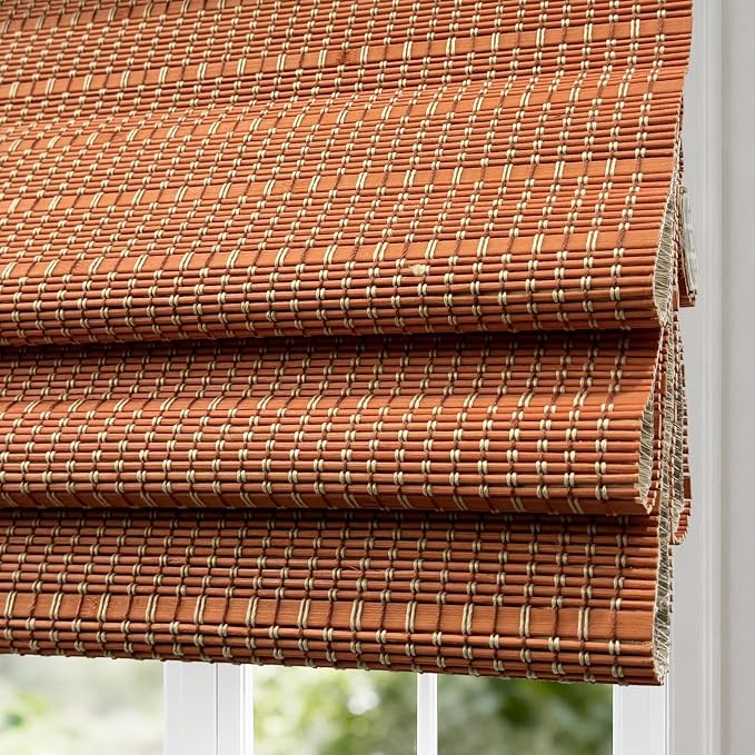 Letau No Drill No Tools Cordless Wood Window Shades Blinds, Bamboo Light - Image 2