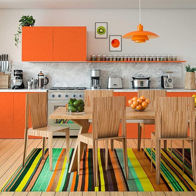 Abyssaly Orange Peel and Stick Wallpaper Removable Self Adhesive Wallpaper - Image 5