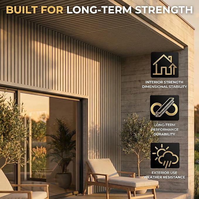 From Plain to Beautiful in Hours WPC Exterior Wall Slat Panels Waterproof - Image 6