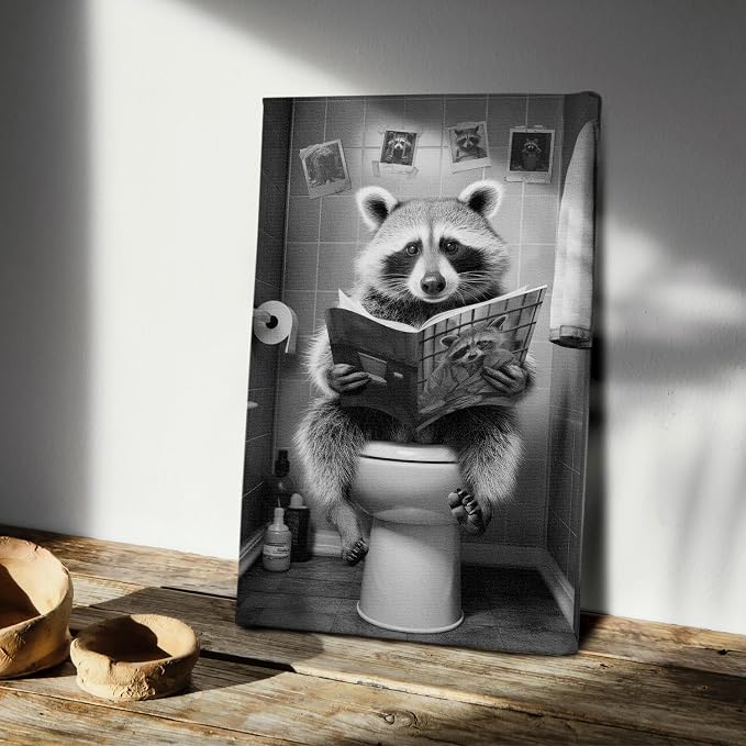 DIHSIEG Inspirational Canvas Wall Art funny bathroom wall art Print Poster - Image 5