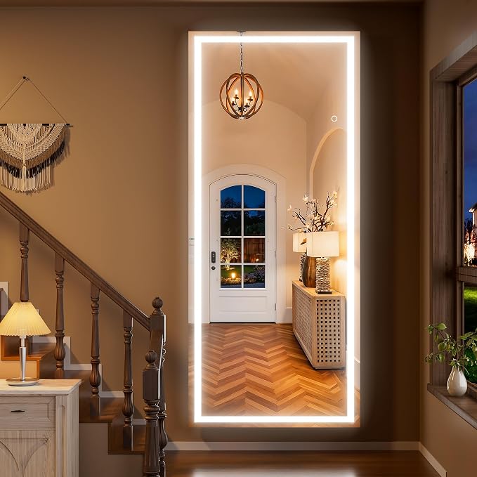 Hasipu 79"x31" LED RGB Bluetooth Full Length Mirror - Image 4
