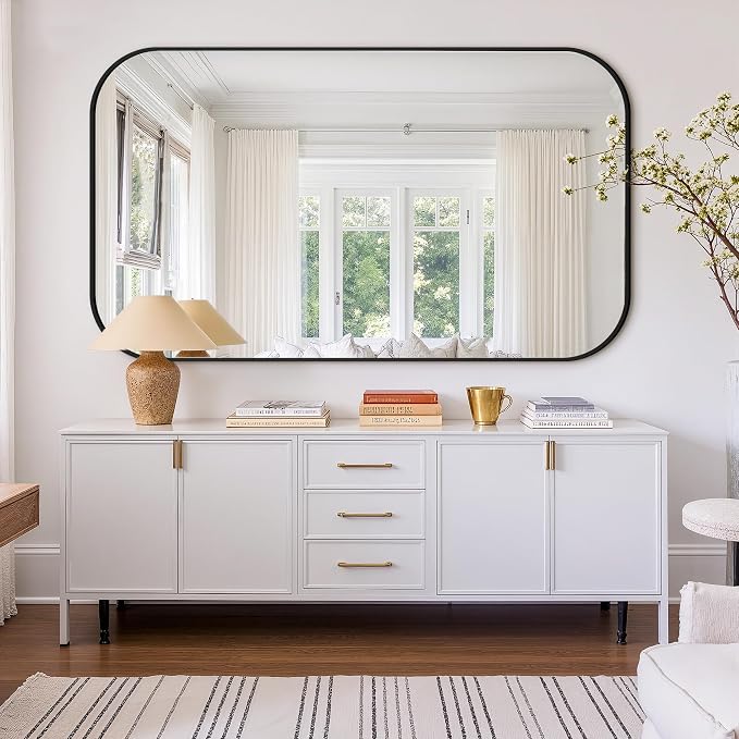 Bathroom Mirror for Wall, Large Bathroom Vanity Mirror for Over Sink 35 x 60 - Image 7