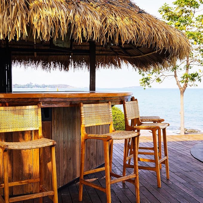 Forever Bamboo Mexican Palm Thatch Roof Runner Roll - Image 2