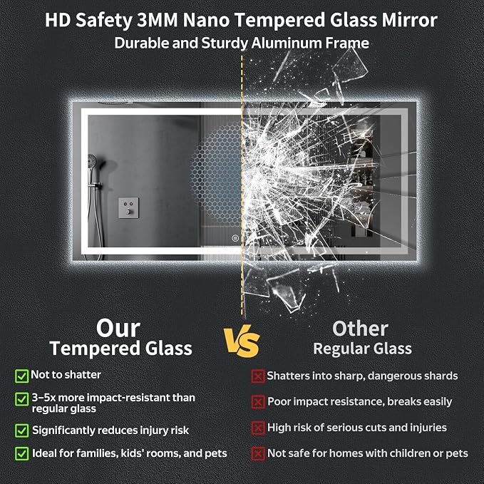 72"x32" LED Bathroom Mirror - Image 7