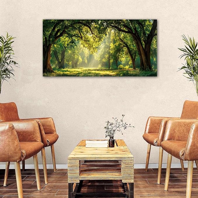 Forest Canvas Wall Art for Living Room Nature Landscape Pictures Wall Decor - Image 3