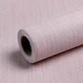 Pink Grasscloth Peel and Stick Wallpaper Vintage Texture Removable Waterproof by Qianglive