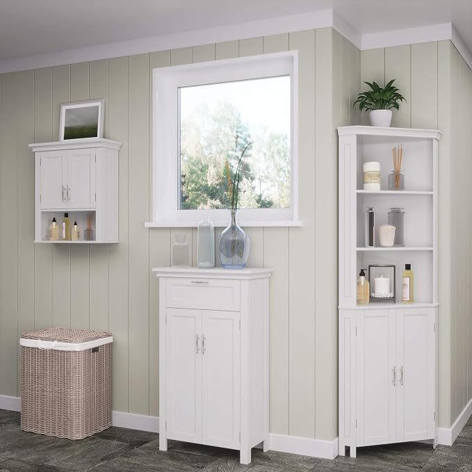 RiverRidge Somerset Two-Door Bathroom and Laundry Wall Mount Storage Medicine - Image 10