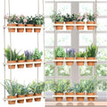 FillTouch 3 Tiered Hanging Herb Planters Hanging Herb Garden Wall by FillTouch