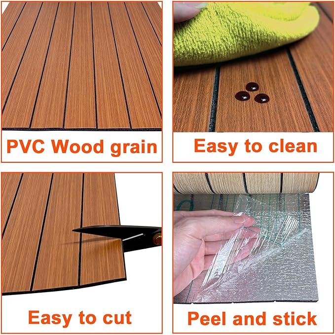 YU LI 3DH Peel and Stick PVC Slat Wall Panel 236"x15.75" Self-Adhesive Thick - Image 6