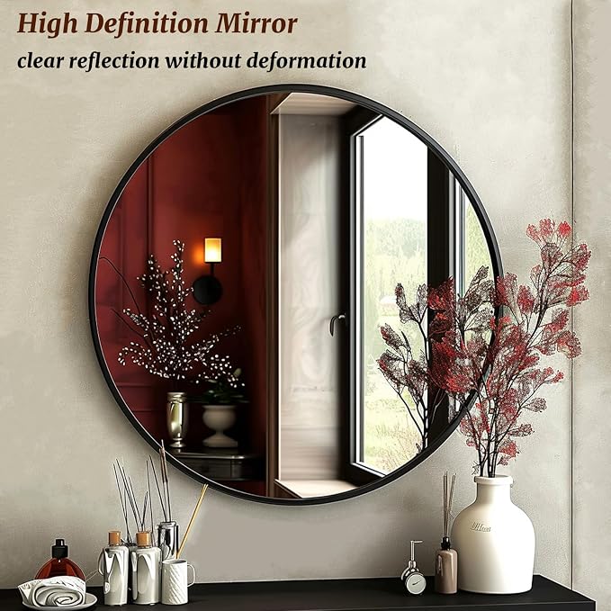 Mirror 18 inch, Round Wall Mirrors, Round Mirrors - Image 3