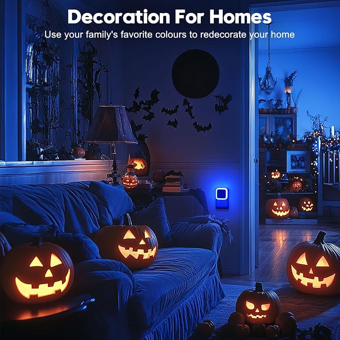 Sujeet Blue Night Light 4 Pack, Night Lights Plug into Wall 4-Pack, Nightlight - Image 4