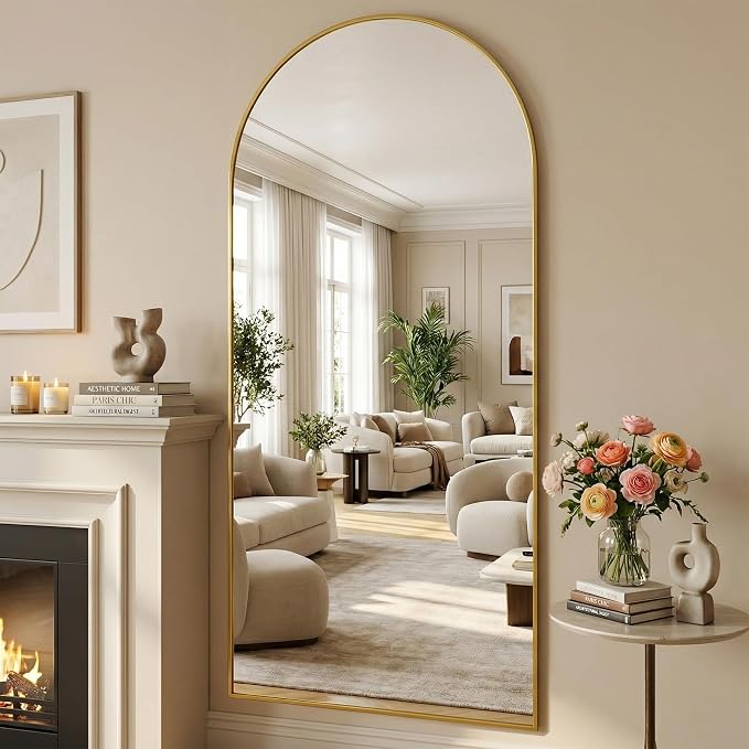 Suidia 81"x41" Arched Full Length Mirror - Image 3