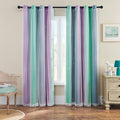 XiDi Purple Grey 84 inchs Long Curtains by Addsomecolortolife
