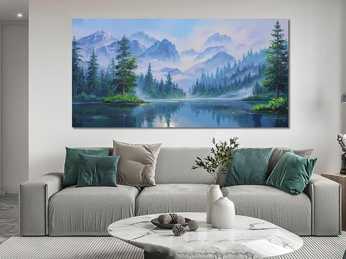 Ardemy Forest Landscape Canvas Painting 58"x29" - Image 2