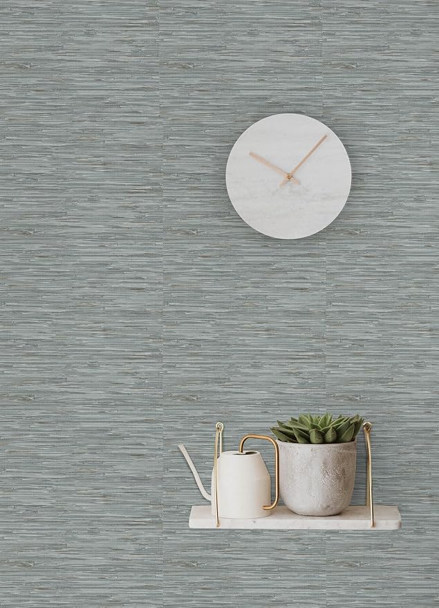 NuWallpaper Multicolor Grassweave Peel and Stick Wallpaper, Self Adhesive Wall - Image 3