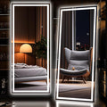 Hasipu Full Length Mirror with Lights, Full Body Dressing Hanging Mounted Mirror by Whatssuitableisthebest