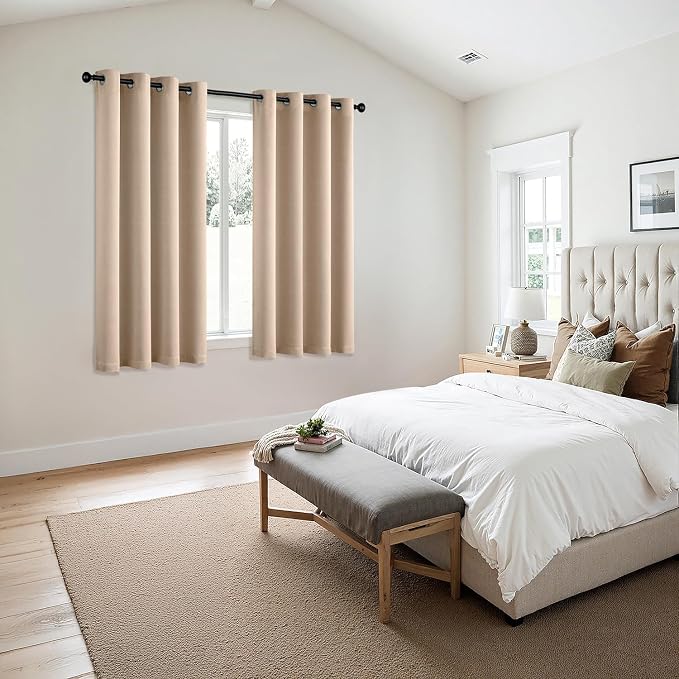 MIULEE Blackout Curtains for Bedroom Living Room 2 Panels, Thermal Insulated - Image 6