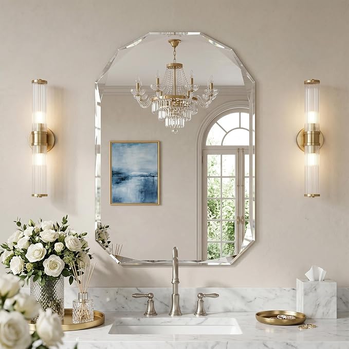 Suidia Bathroom Mirror, Frameless Bathroom Mirror by SuidiaMirror
