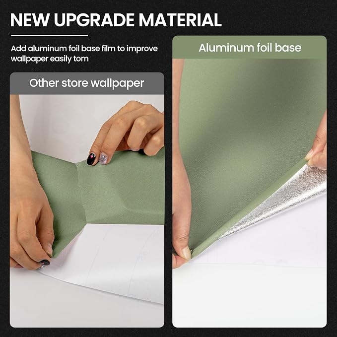 practicalWs Green Peel and Stick Wallpaper, Self Adhesive Removable Vinyl Film - Image 7
