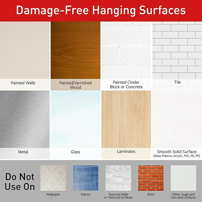 Command 5 lb Large Utility Hooks, 14 Hooks and 16 Strips, Damage-Free Hanging - Image 9