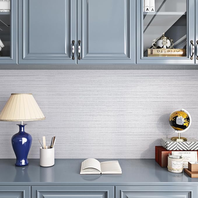 Livelynine 15.8x394 Textured Wallpaper Stick and Peel White Embossed Wallpaper - Image 5