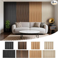 Samples 8 Pack 6" x 6" WPC Slat Wall Panels Low Grille by LARWORKS