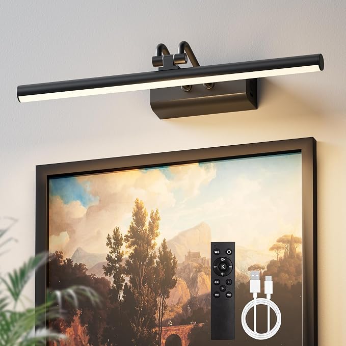 Battery Operated Wall Light for Living Room Picture Light for Wall Set of 2 - Image 8